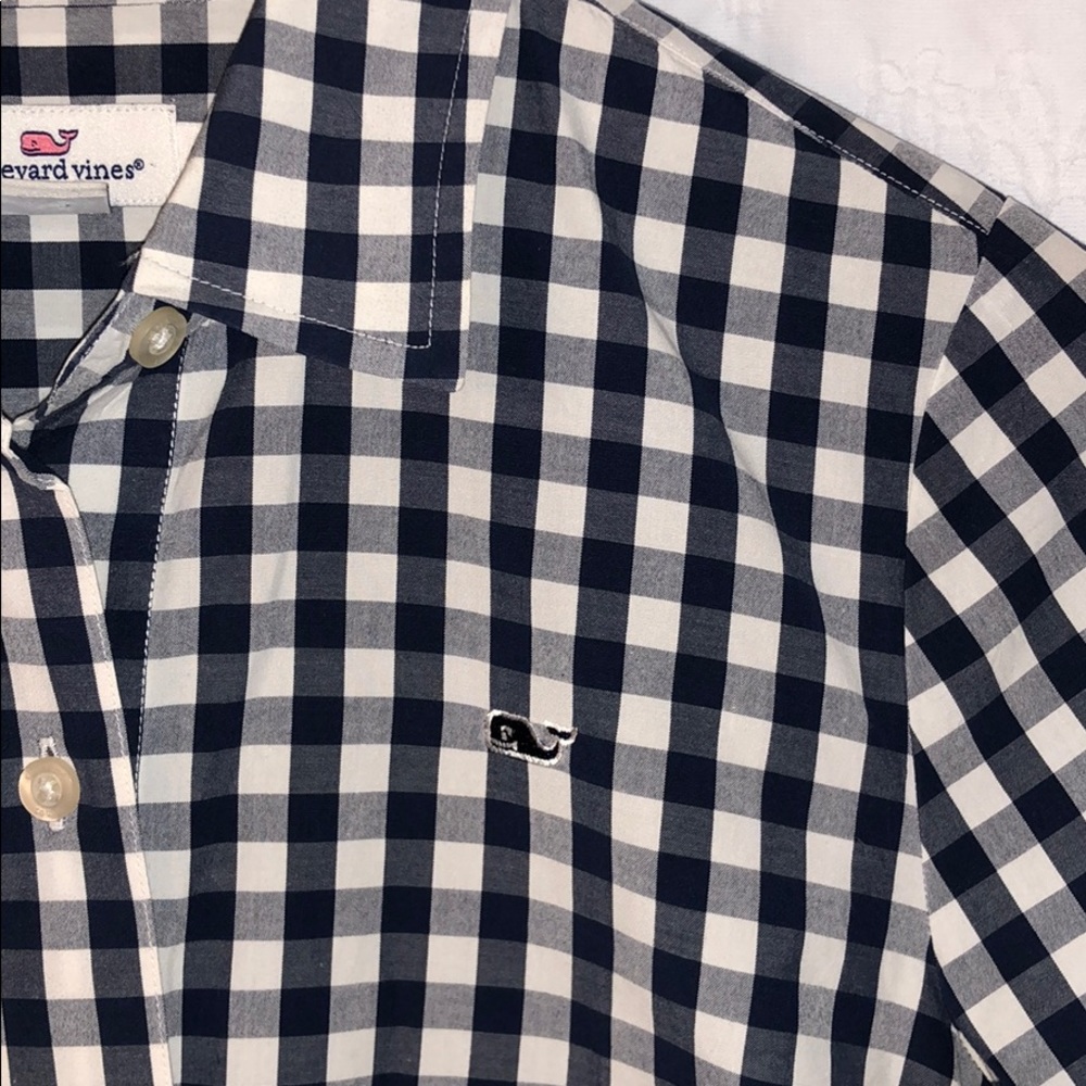 Vineyard Vines Women’s Gingham Check Shirt sz 2